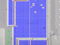 Example of PV lay out - rooftop