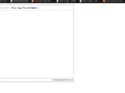 admin interface after login