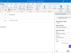 Virtual Cabinet Microsoft Outlook Integration