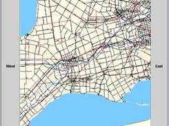 Display output from example using a City Navigator 4 map.