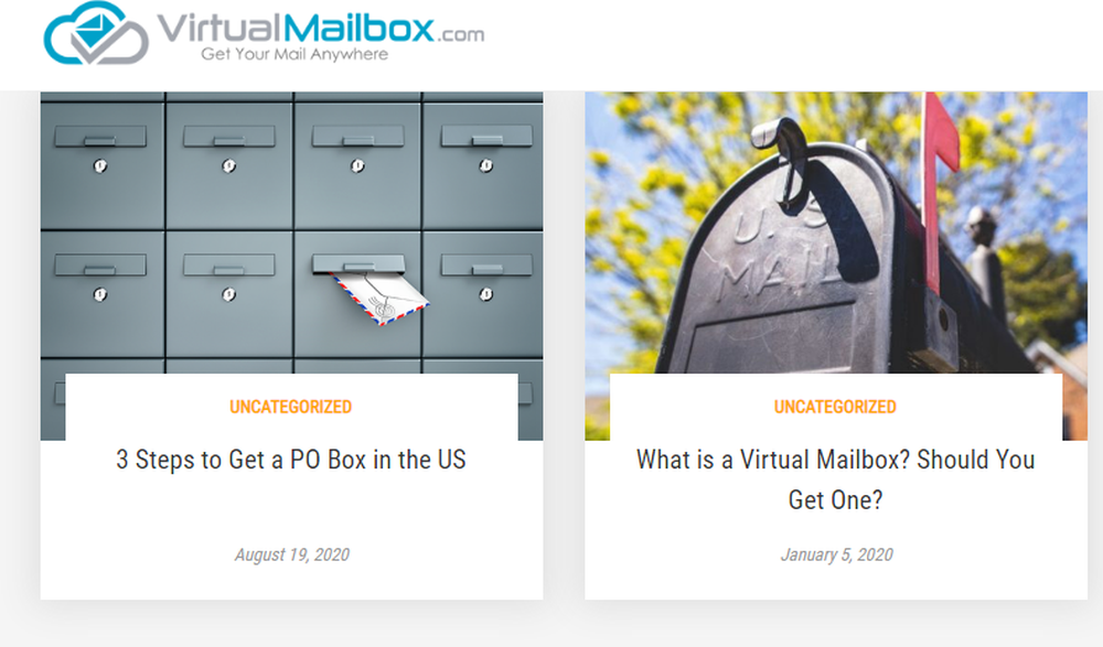 VirtualMailbox.com Screenshot 1