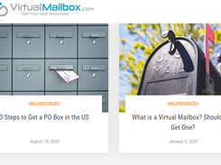 VirtualMailbox.com Screenshot 1