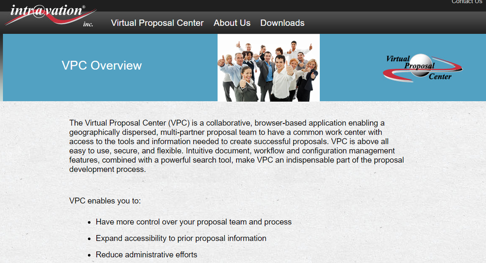 Virtual Proposal Center Screenshot 1