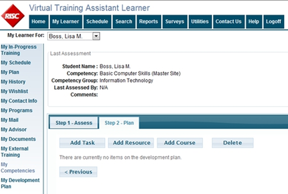 Virtual Training Assistant Screenshot 1