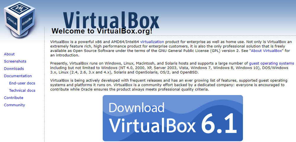 VirtualBox Screenshot 1