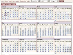 VCalendar - Yearly View