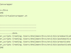 virtualenvwrapper Screenshot 1
