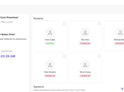 VirtuClock Check-in Page