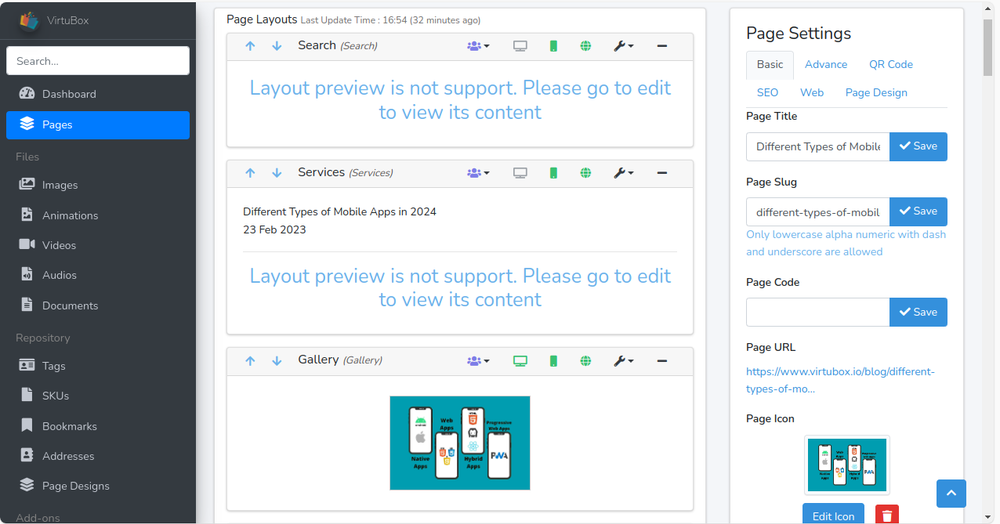 VirtuWeb Screenshot 1