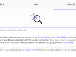 VirusTotal Screenshot 1