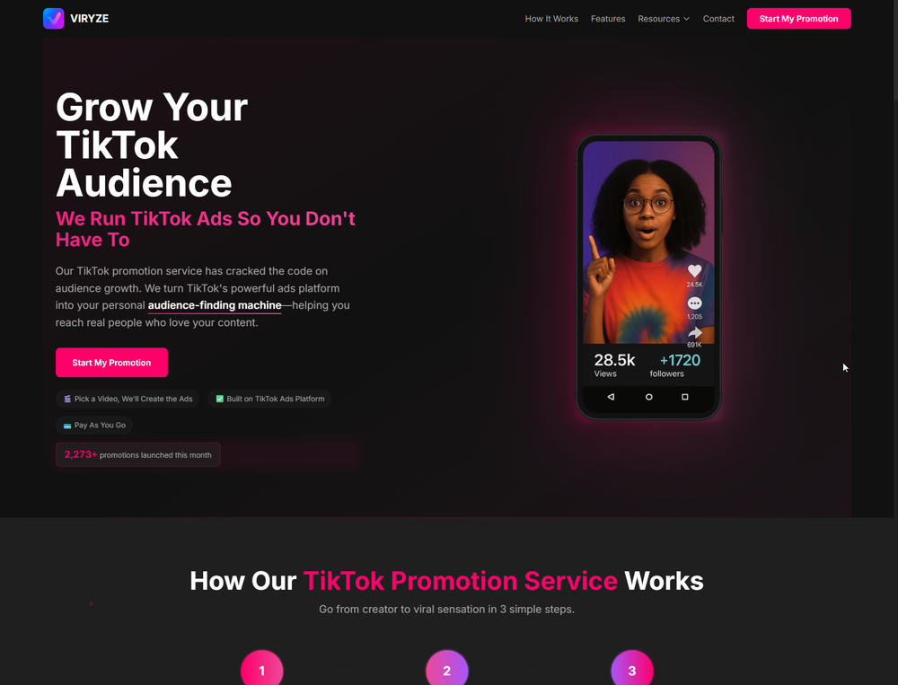Viryze TikTok Promotion Service