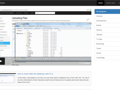 Vishare - video blog in Yii2 Screenshot 1