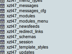 The module's sql table