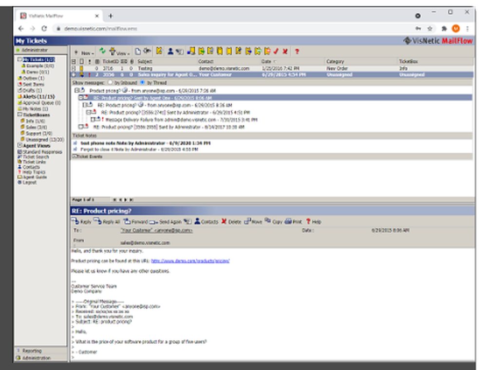 VisNetic MailFlow Screenshot 1