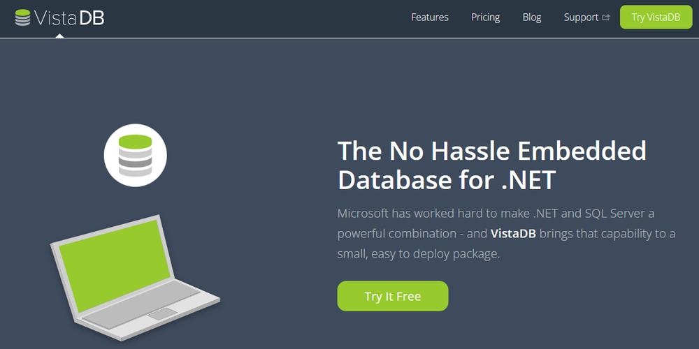 VistaDB Screenshot 1