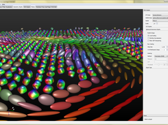 Combined visualization DTI and HARDI glyphs rendered using interactive ray tracing