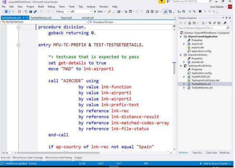 Visual COBOL Screenshot 1