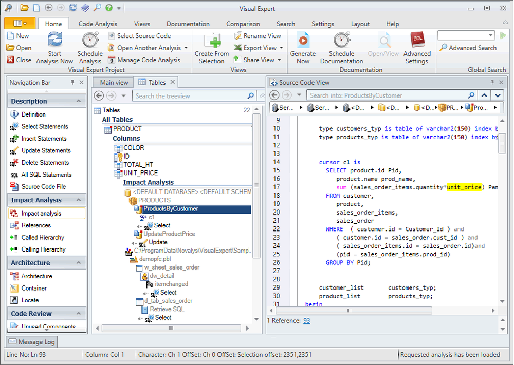 Visual code sql. Визуал эксперта. sql код. all any sql. source code analysis.