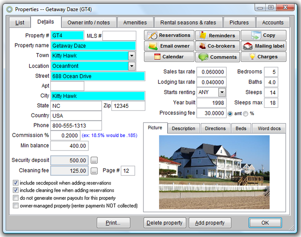 Visual Rental Pro Screenshot 1