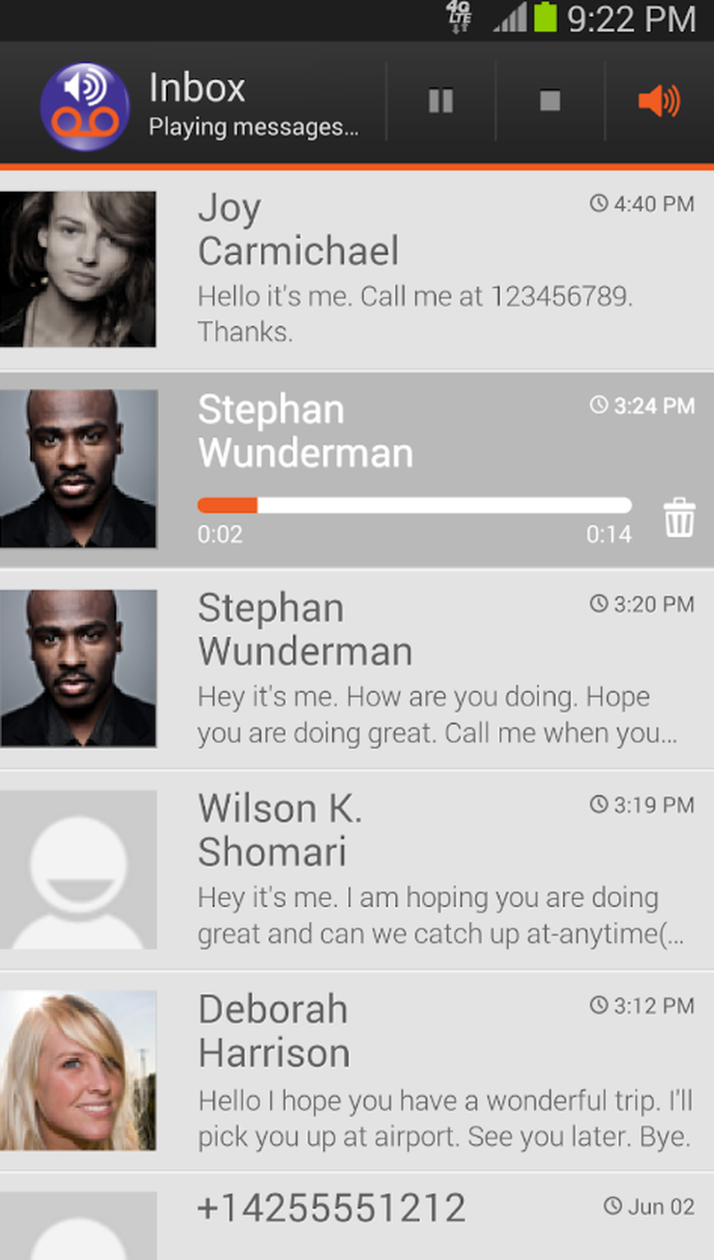 Visual Voicemail by MetroPCS Screenshot 1