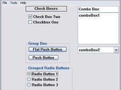 Example of a Window and some controls made with XBLite GDE