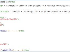 HTML mathML edition