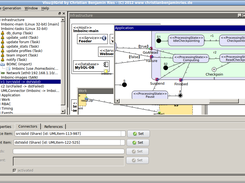 Example of a running test model and application.