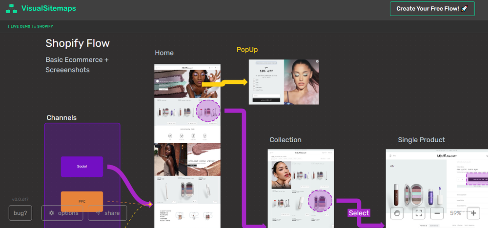 VisualSitemaps Screenshot 1