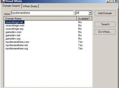 Checking the availability of some domains