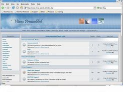 Forum page of Vitrax, default style