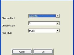 Font window