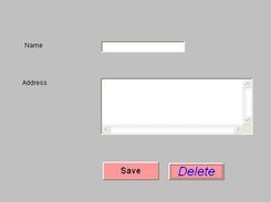 Sample page designed using this application VJAVAe
