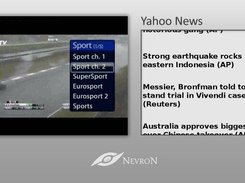 Video on the same page as georss news