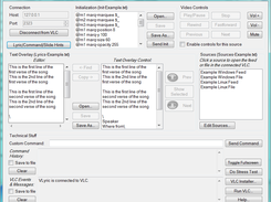Main window when connected to an instance of VLC 2.0.8