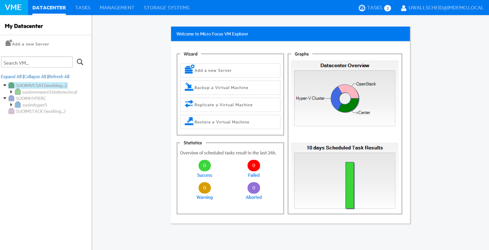 OpenText VM Explorer Screenshot 1