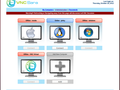 VNC Sara 4 Main Screen