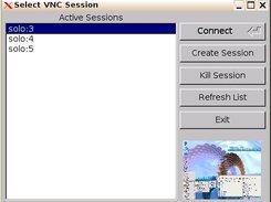 VncSelector with thumbnail preview.