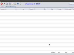 vista de los horarios