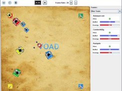 Simulation of robot's war