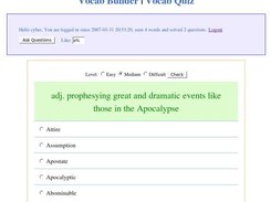 Vocab Quiz