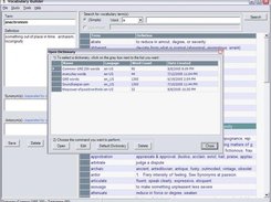 2. Opening an existing user dictionary in Vocabulary Builder