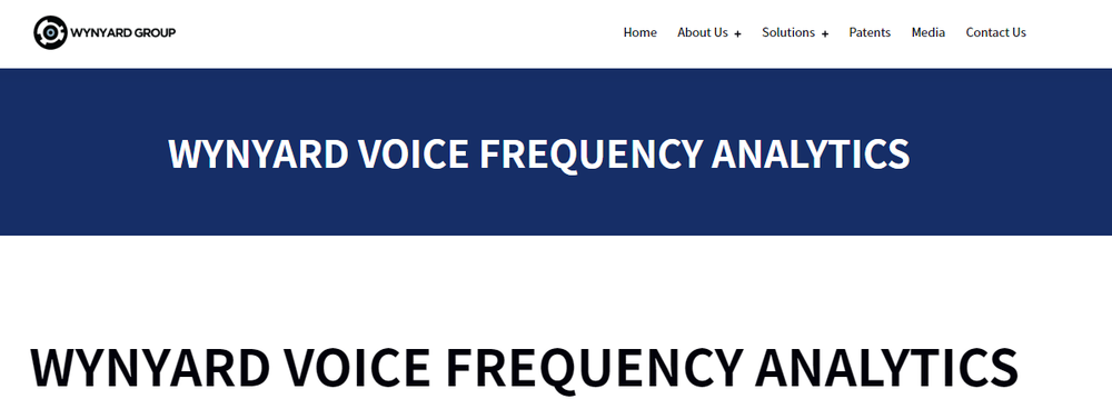 Wynyard Voice Frequency Analytics Screenshot 1