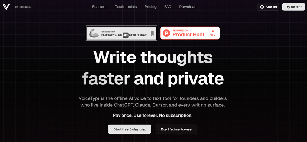 VoiceTypr Screenshot 1