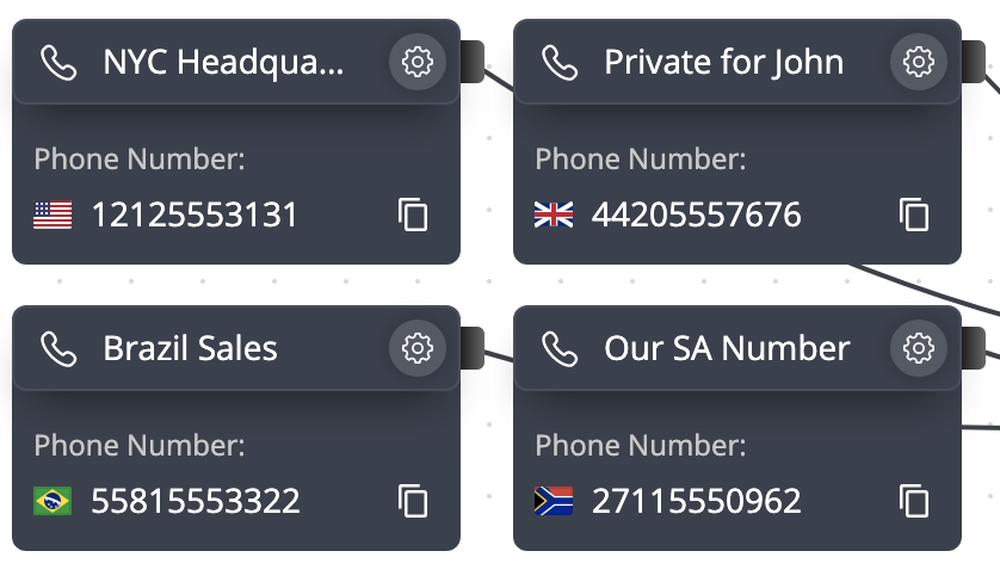 Multiple FlyNumbers on the canvas