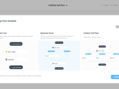 Call flow designer