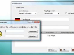 Block Help-Function with a password to enable it again
