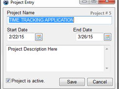Edit project information and add notes.