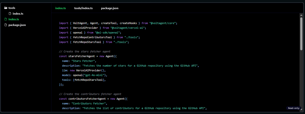 VoltAgent Screenshot 1