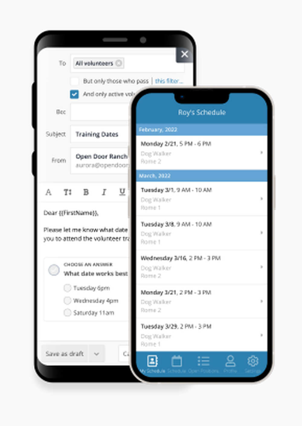 Volunteer Scheduler Pro Screenshot 1