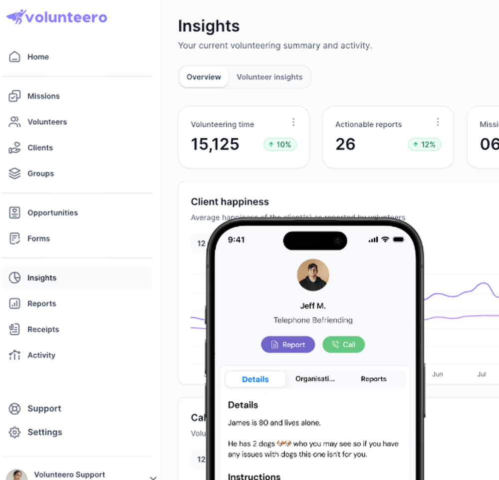 Volunteero Screenshot 1